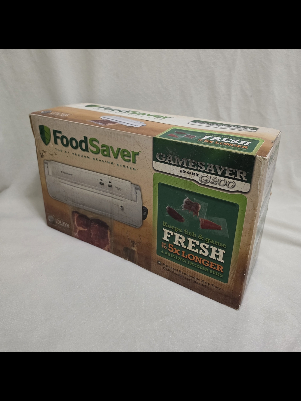 FoodSaver GameSaver G200 Vacuum Sealer - Green/Tan Packaging